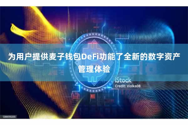 为用户提供麦子钱包DeFi功能了全新的数字资产管理体验